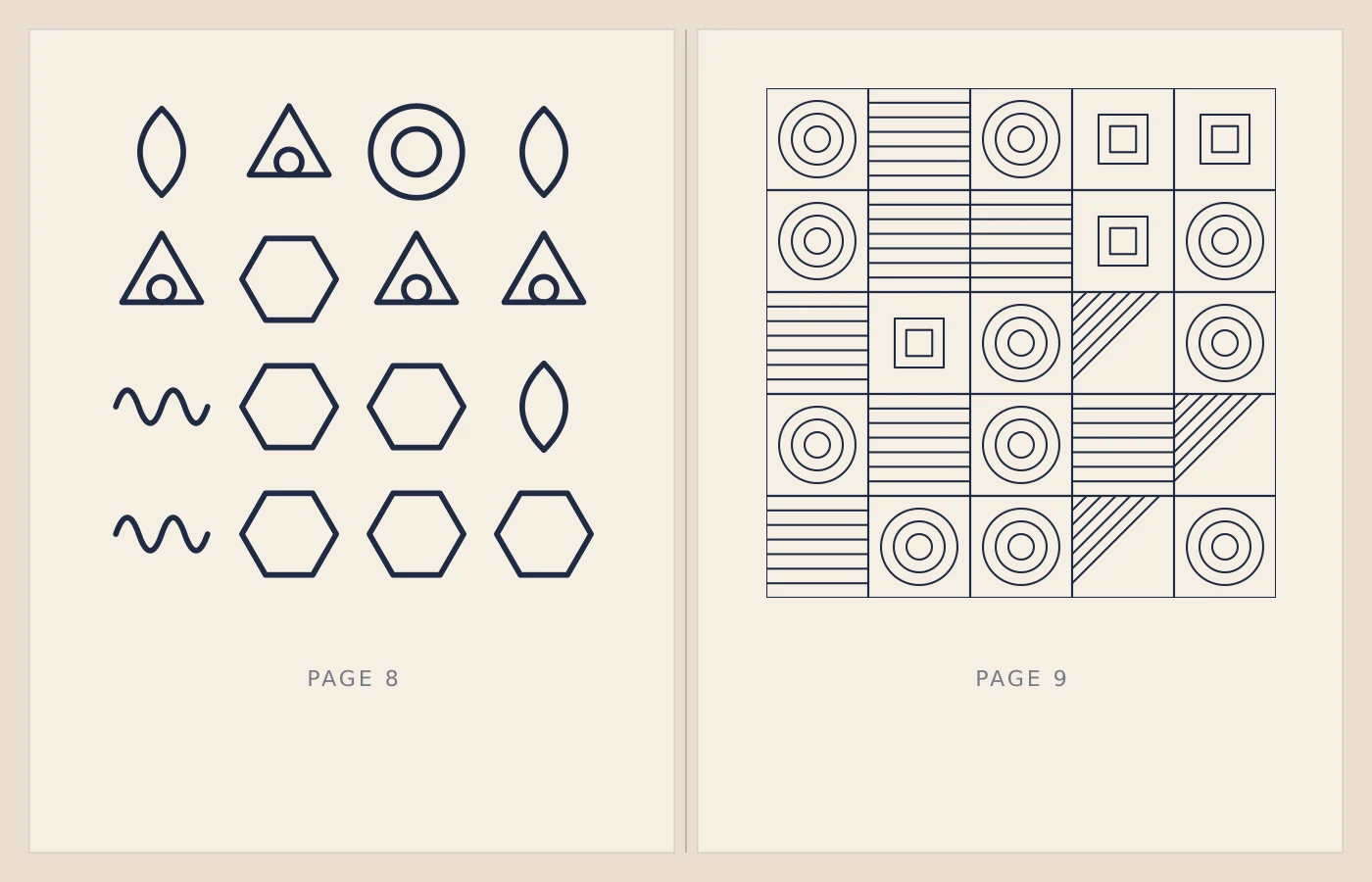Look inside Bold Doodle Patterns — spread 1