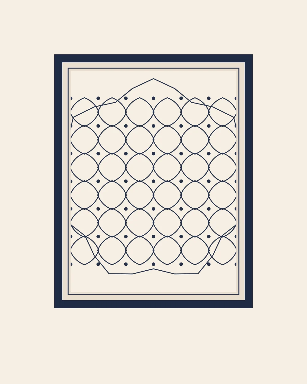 Kolam Threshold — Fine Art Print — studio mockup